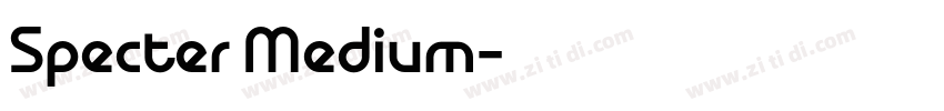 Specter Medium字体转换
